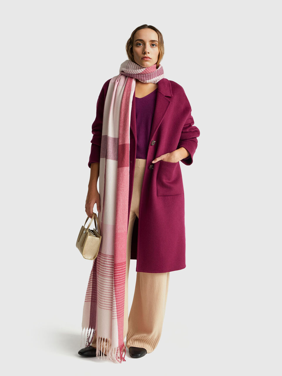 V NECK SWEATER L/S Women image number null