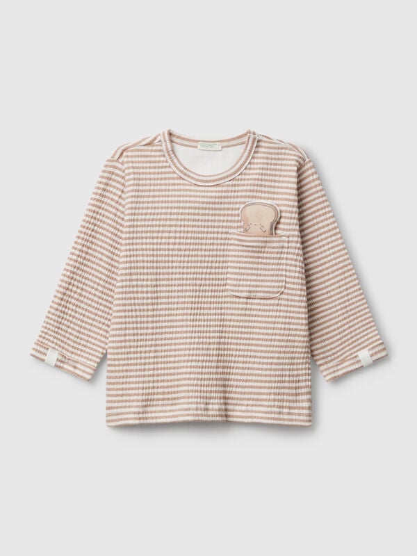 T-shirt with pocket and patch New Born (0-18 months)