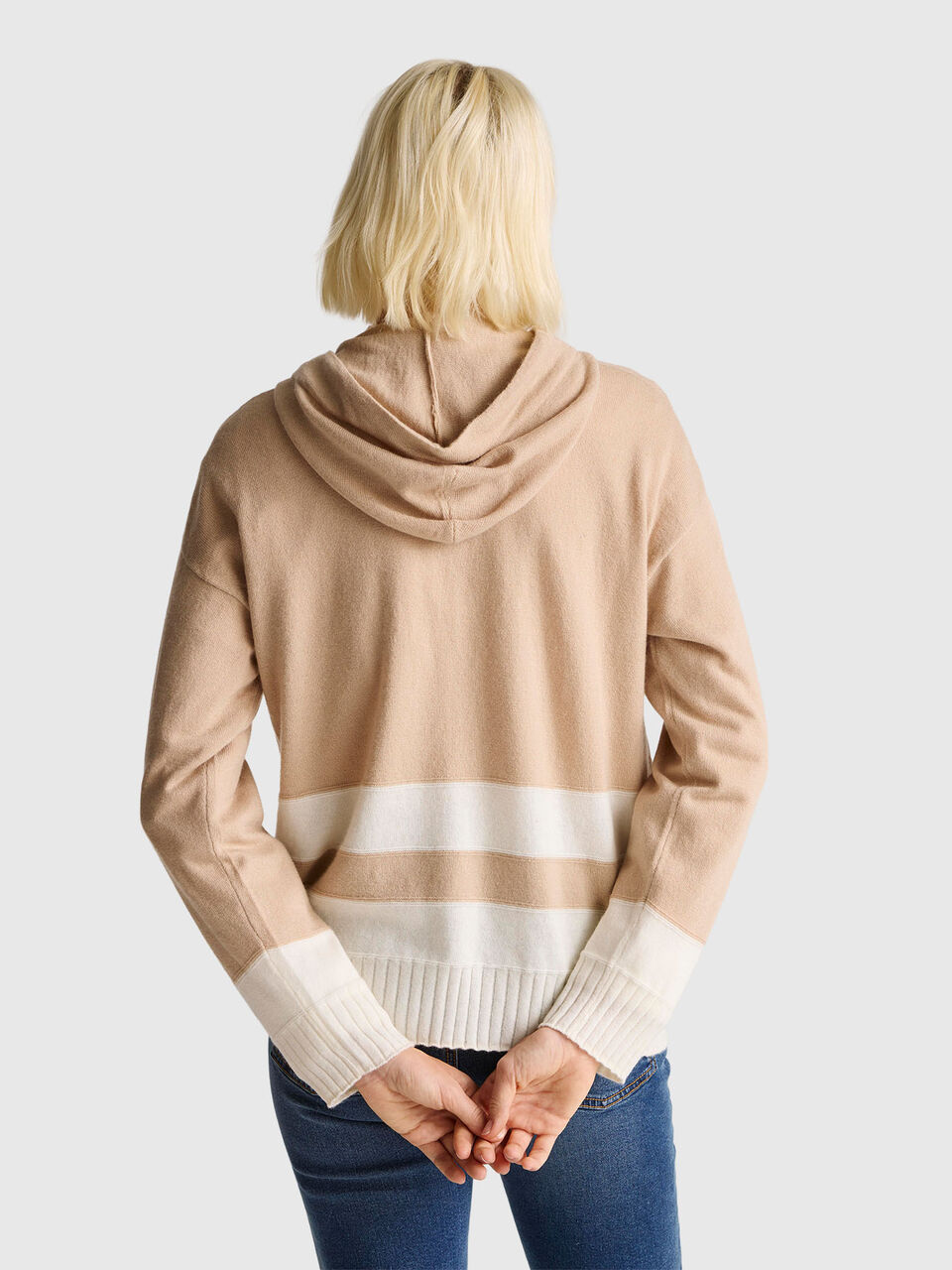 SWEATER W/HOOD Women image number null