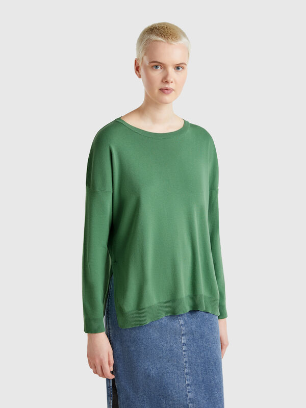Oversized fit cotton sweater Women