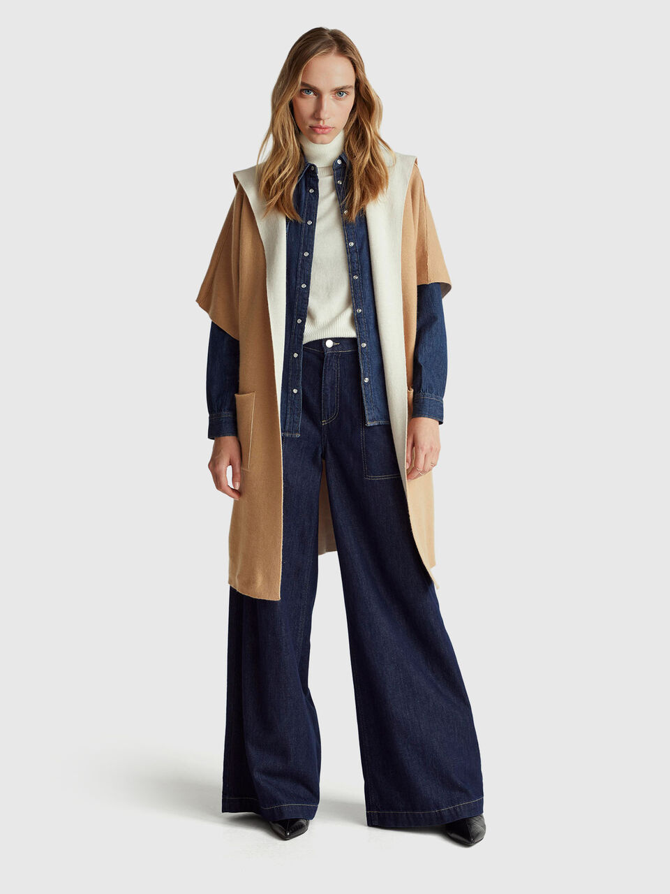 KNITTED COAT Women image number null