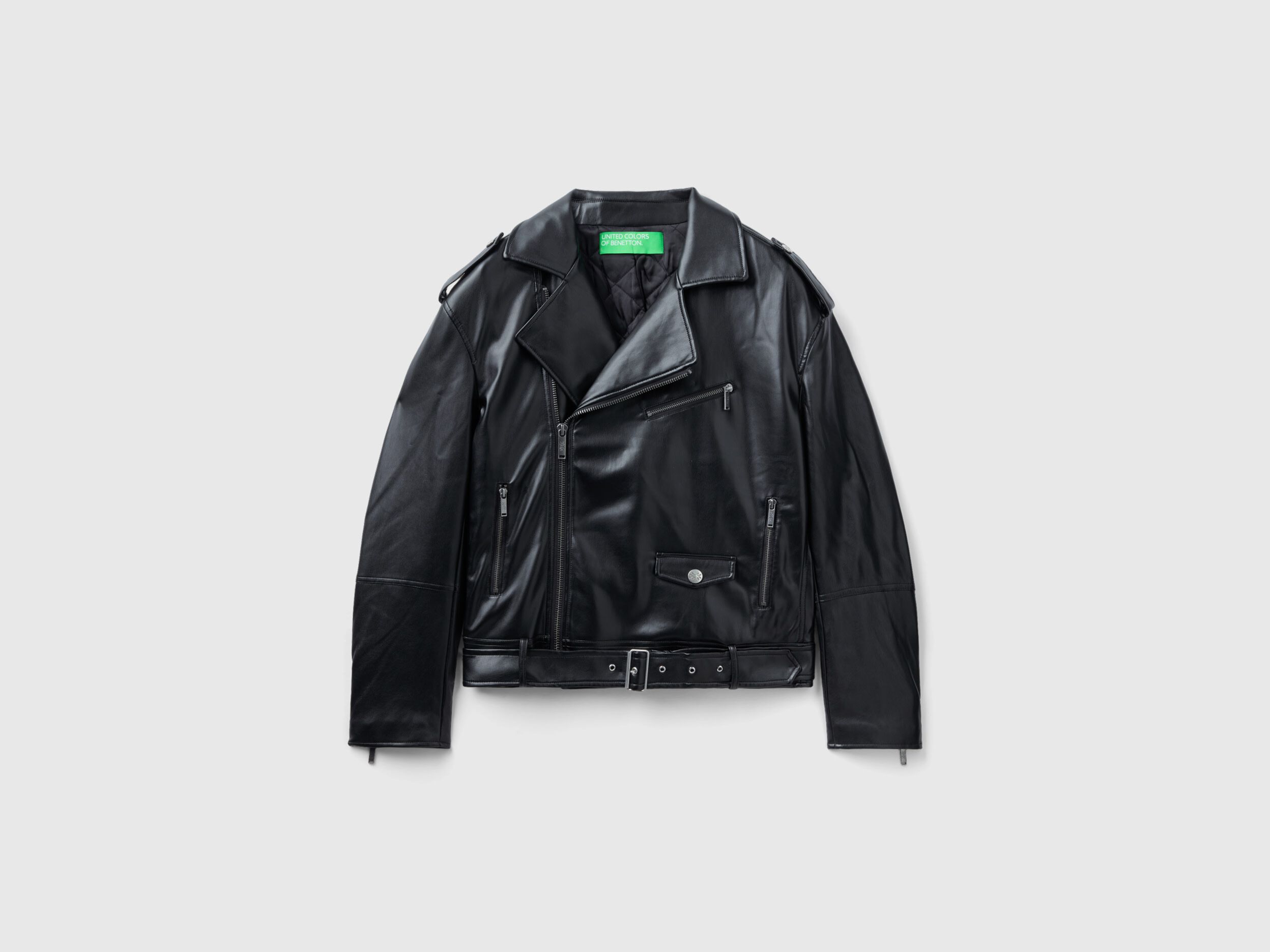 Imitation leather jacket hot sale