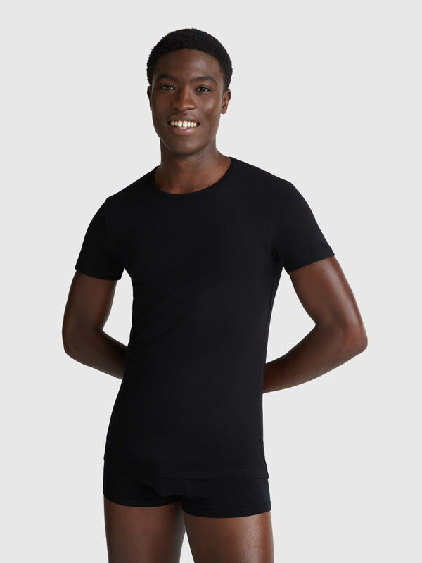 T-shirt in stretch cotton Men