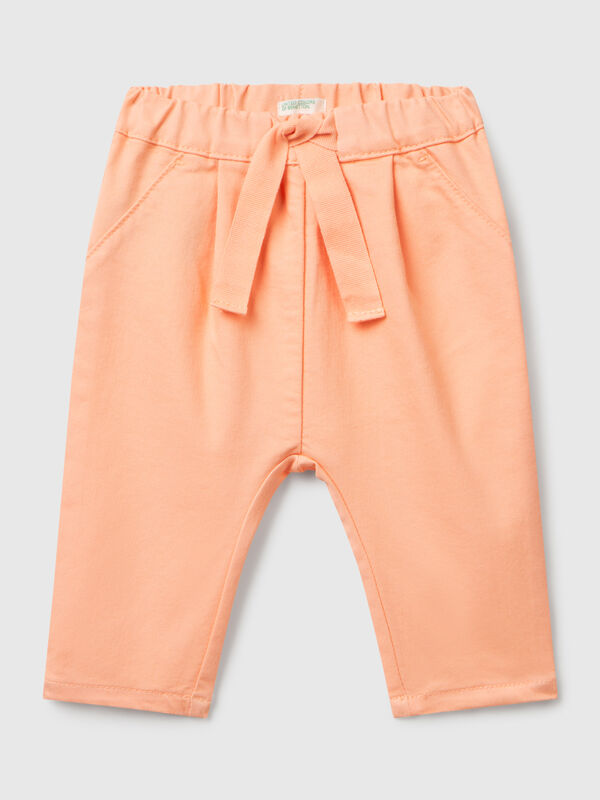 Stretch trousers with drawstring New Born (0-18 months)