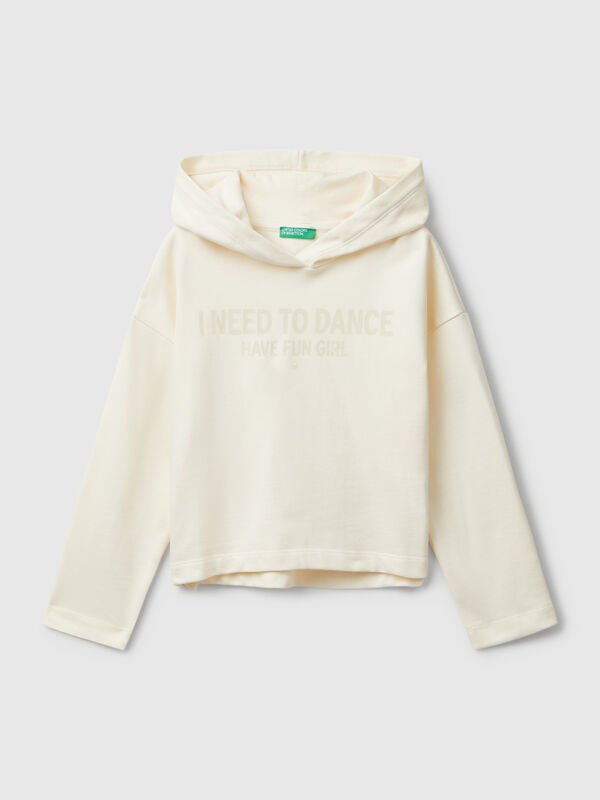 Sweatshirt with slogan print Junior Girl
