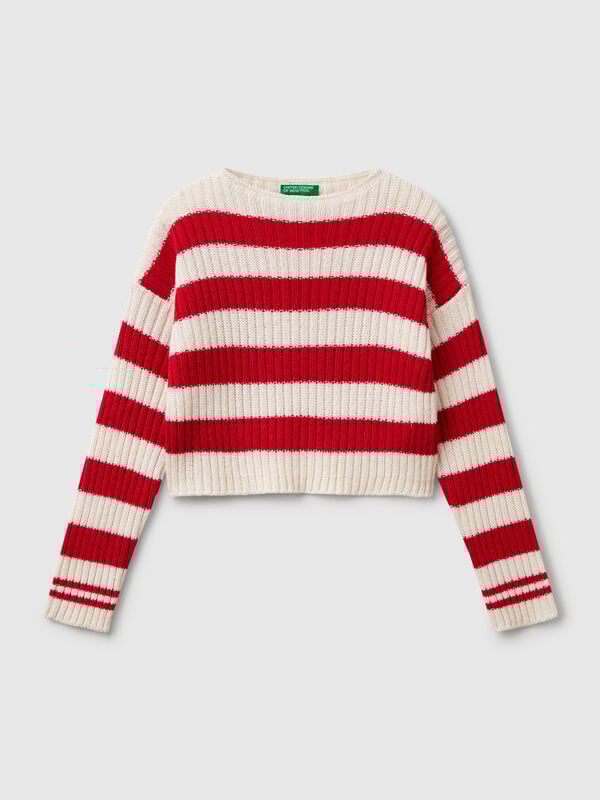 Two-tone striped sweater Junior Girl