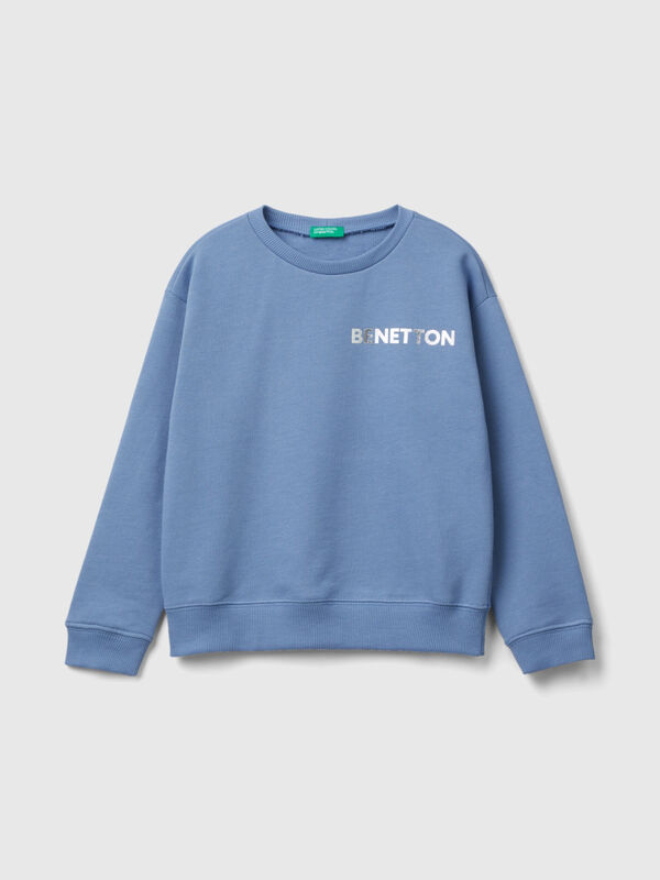 100% cotton sweatshirt with logo