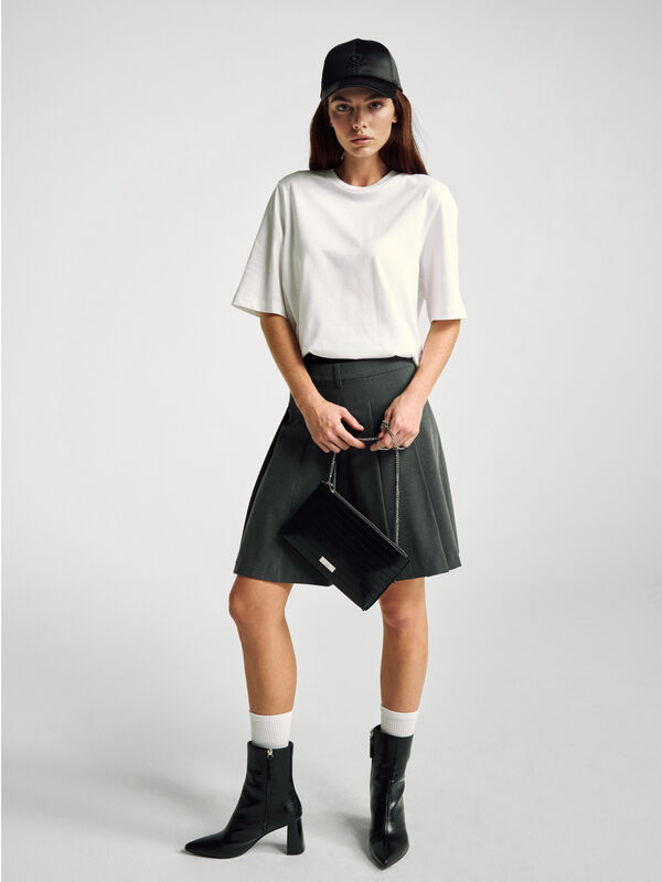 100% cotton boxy fit t-shirt Women