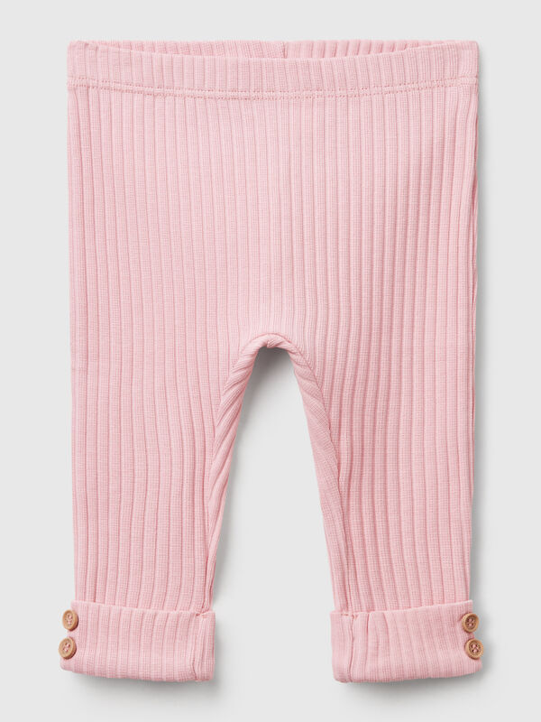 Stretch cotton leggings New Born (0-18 months)
