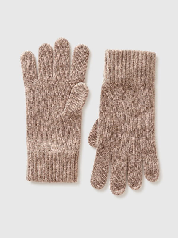 Gloves in pure virgin wool Men