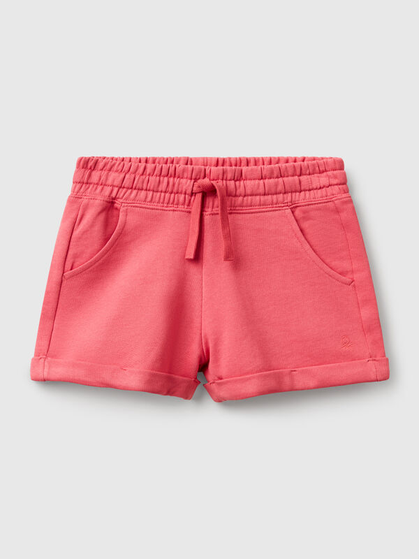 100% cotton fleece shorts Junior Girl