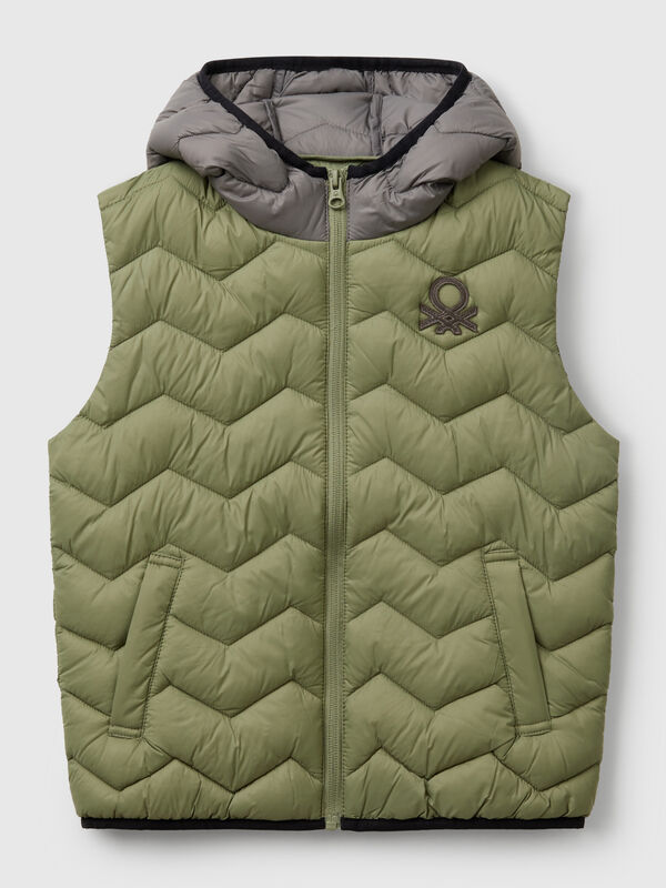 Padded vest with hood Junior Boy