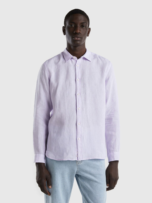 Shirt in pure linen Men