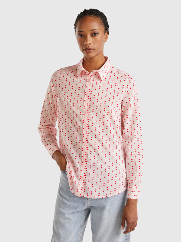 100% cotton patterned shirt Women