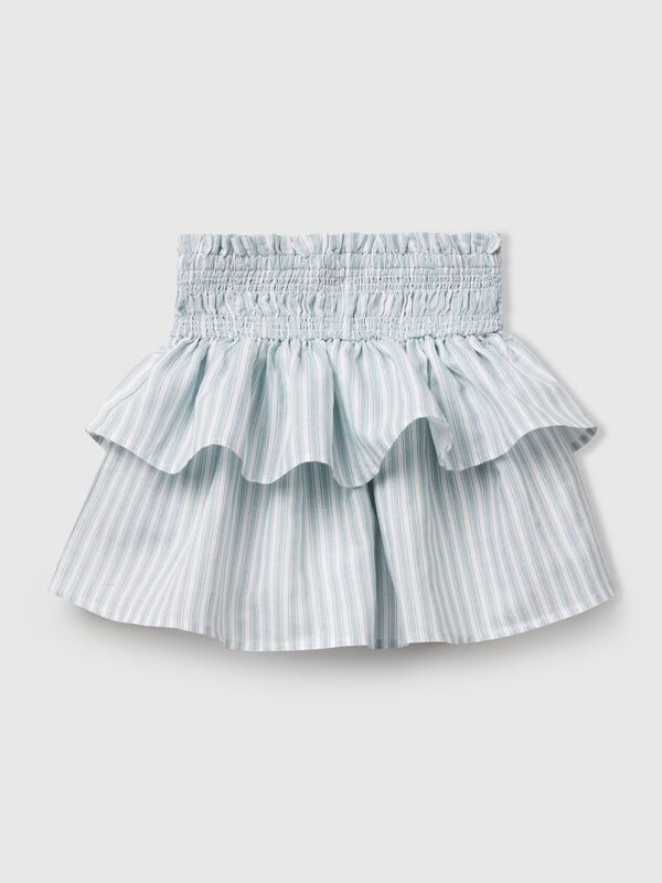 Floral skirt with flounces Junior Girl