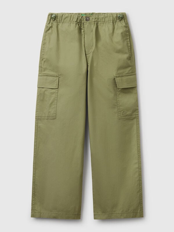 Parachute trousers in stretch cotton Junior Boy