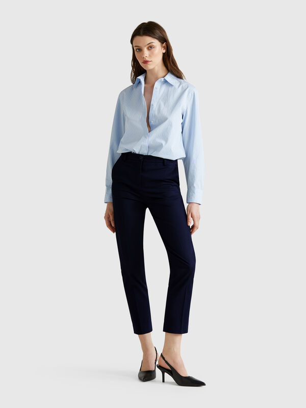 Stretch cotton chinos Women