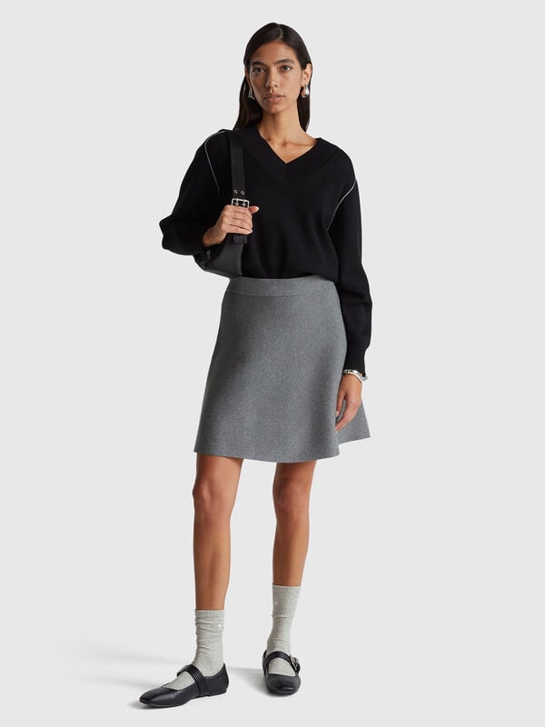 Knit mini skirt Women