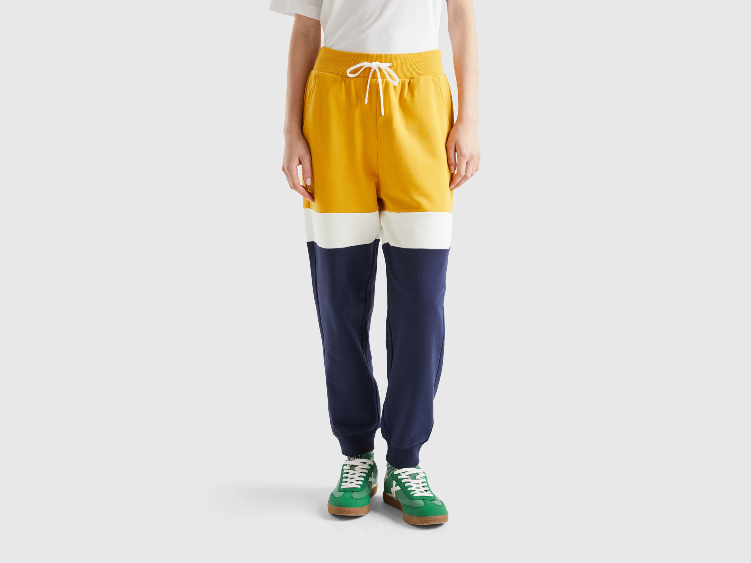Yellow and blue joggers store