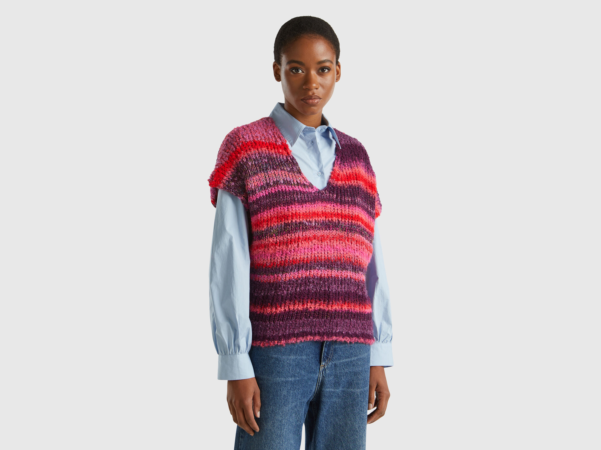 Knitted vests for ladies outlet