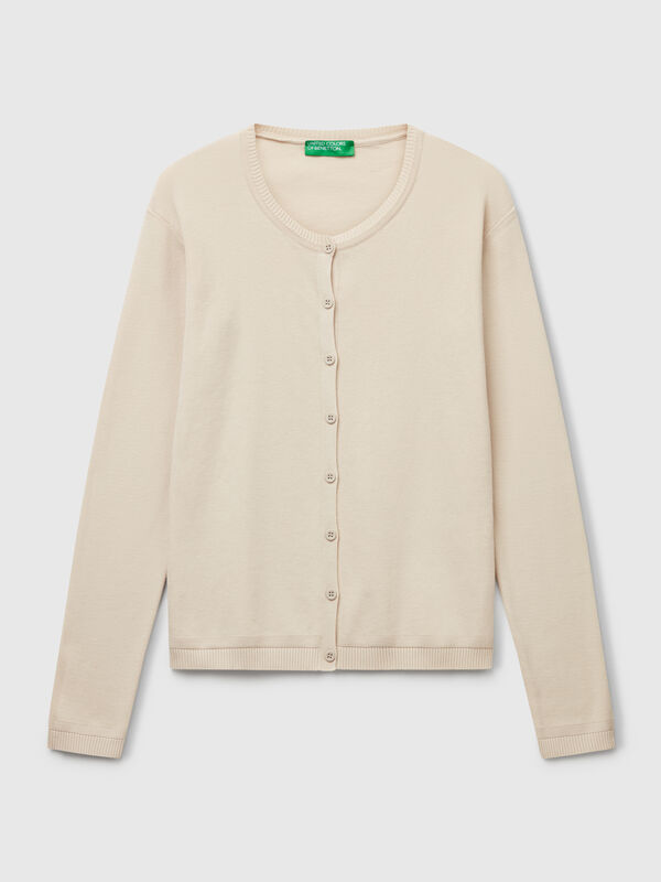 Beige 100% cotton cardigan Beige 100% cotton cardigan Women
