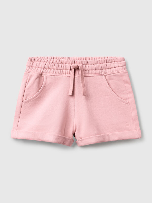 100% cotton fleece shorts Junior Girl
