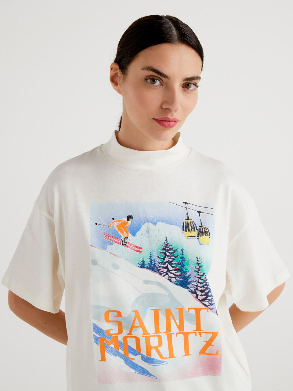 T-shirt with winter print