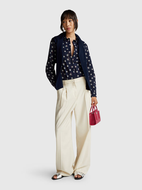 Patterned shirt in lightweight cotton Women