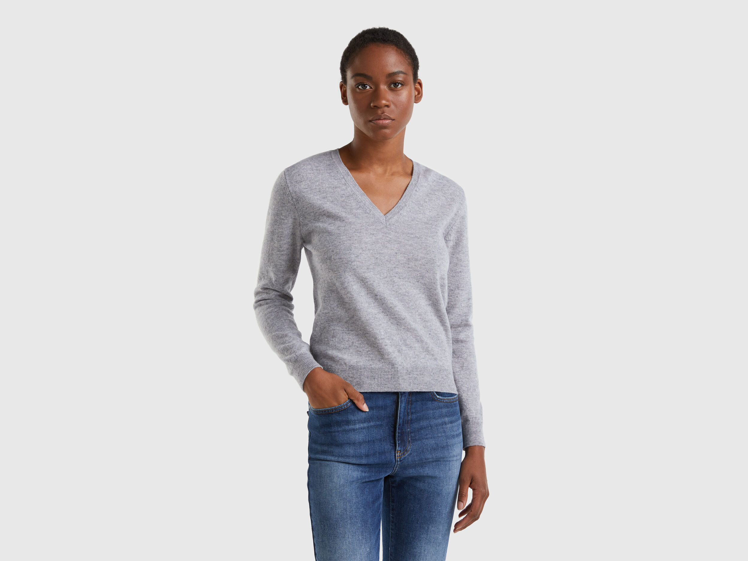 Womens v neck top sweater