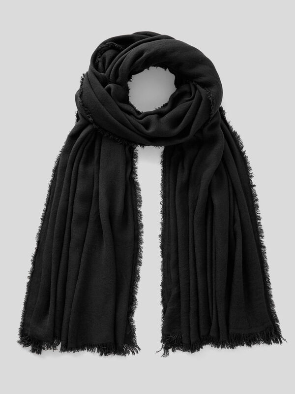 Scarf in solid color viscose Women