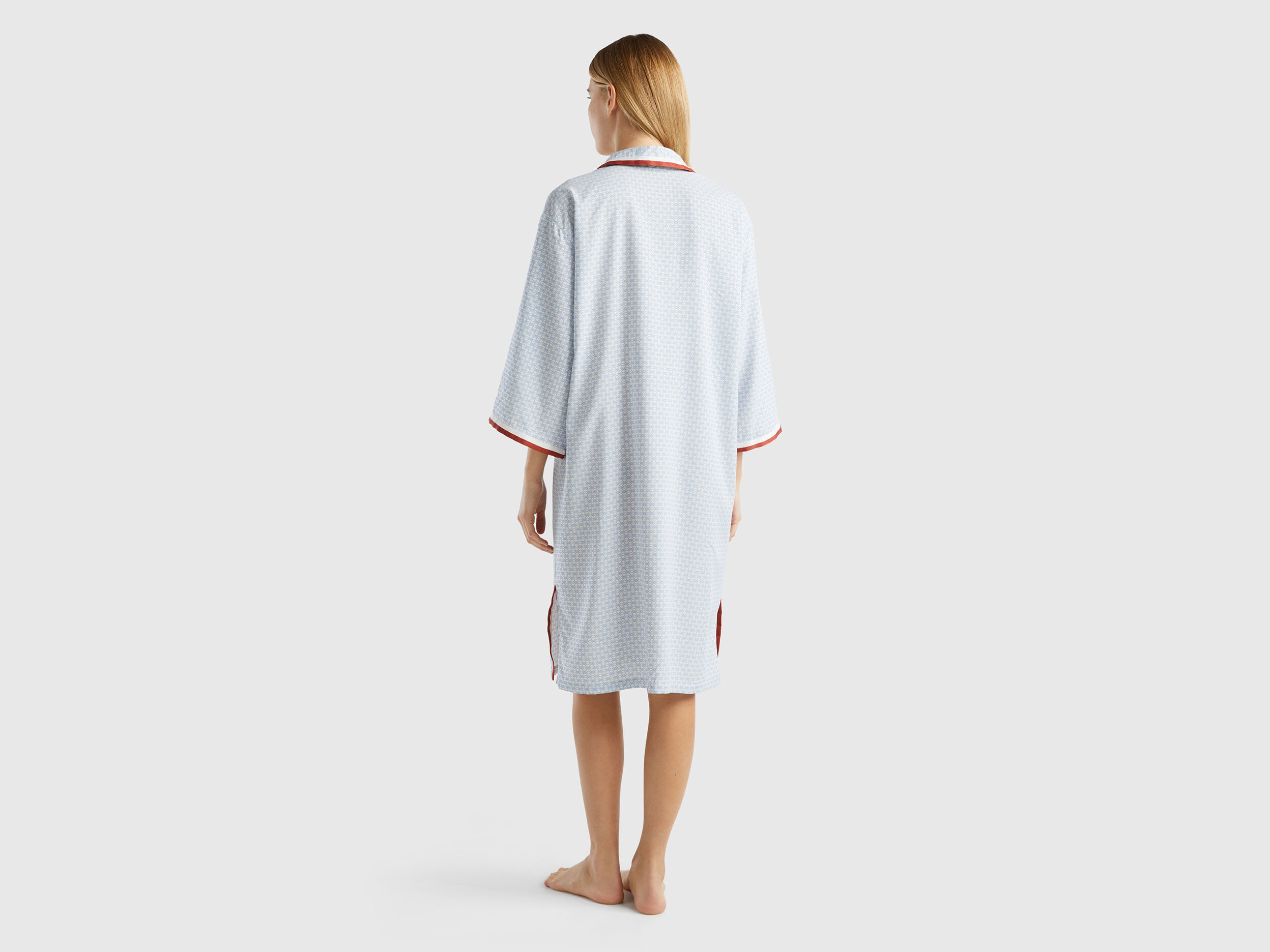 Monogram nightshirt Sky Blue Benetton