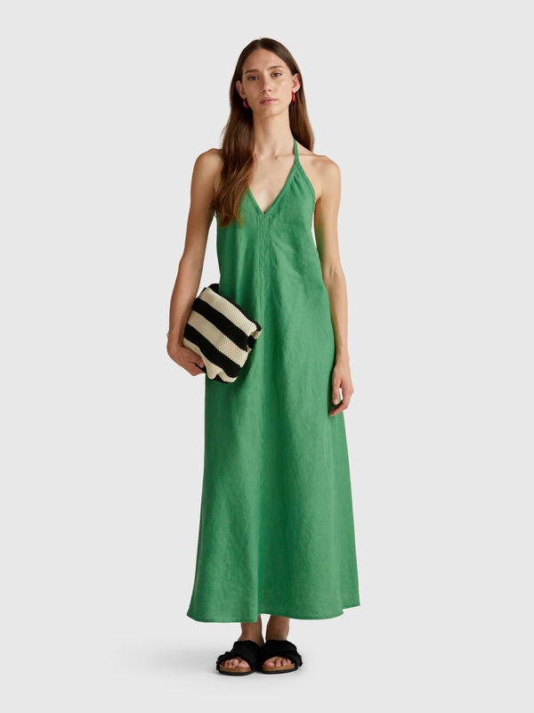 Long dress in pure linen Women