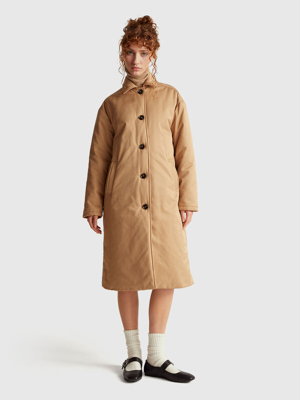 Long jacket with light padding Women