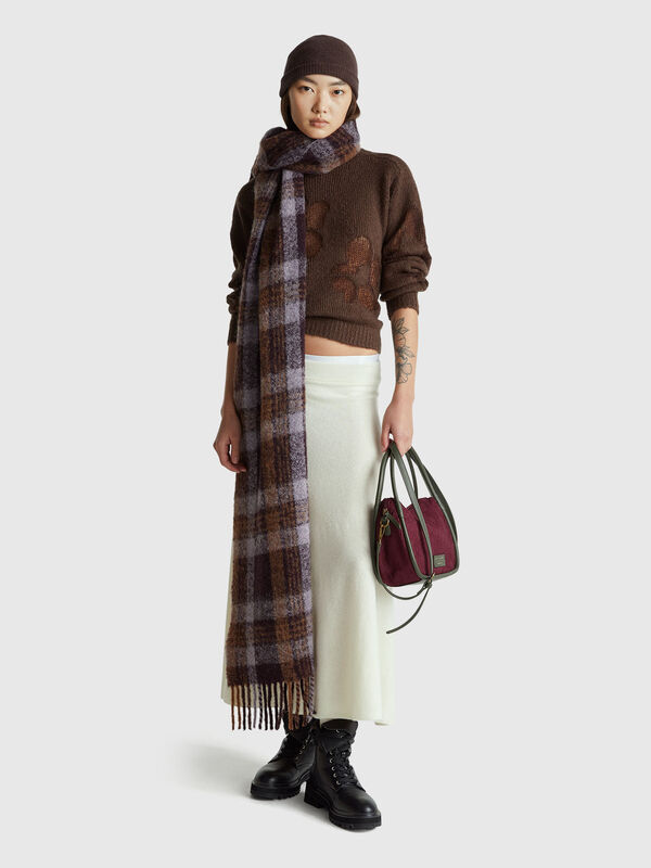 Sweater with floral inlay Women