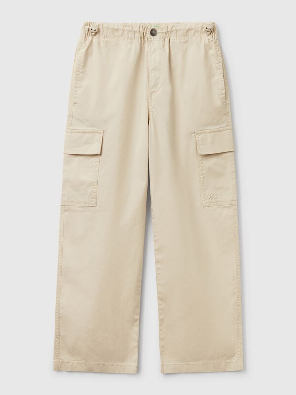 Parachute trousers in stretch cotton Junior Boy