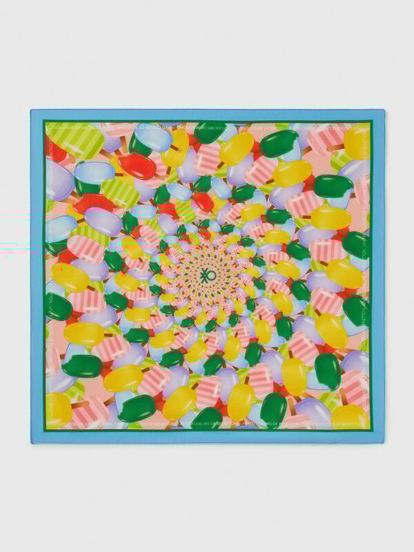 Bandana with ice cream pattern Women
