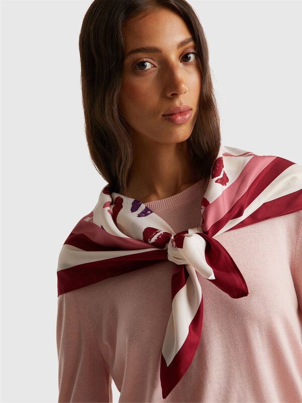 Patterned foulard in fabric  Women
