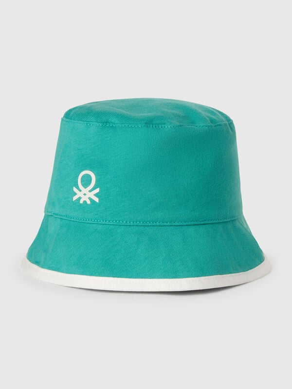 Reversible hat with tropical print Junior Boy