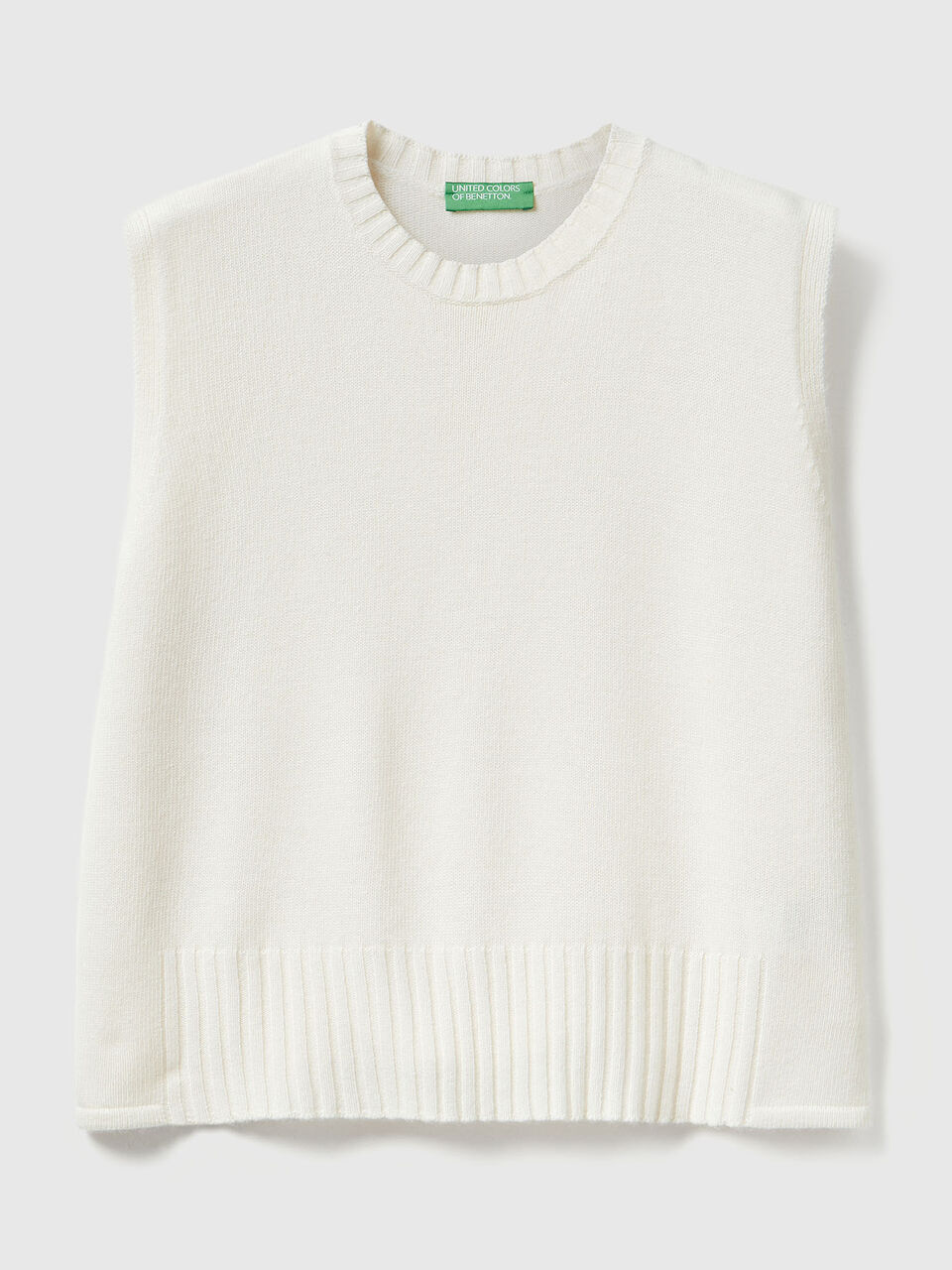 SLEEVELESS SWEATER Women image number null