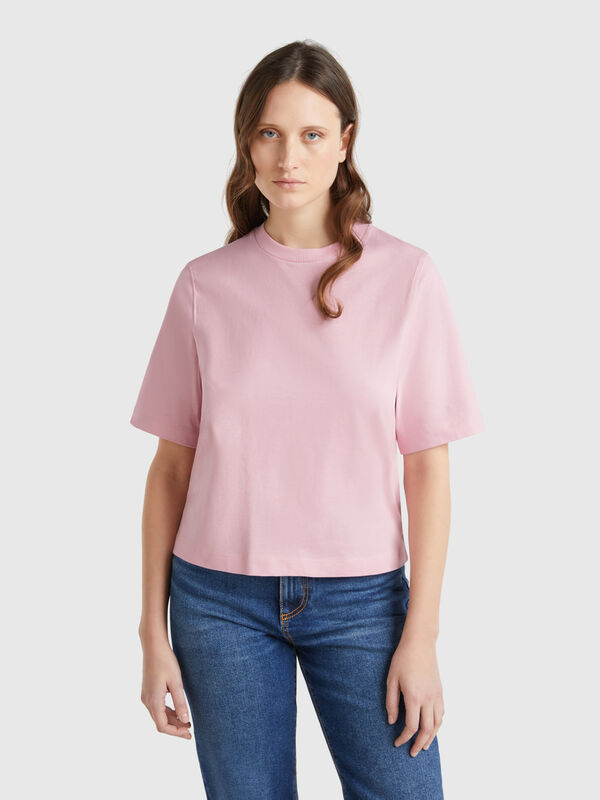 100% cotton boxy fit t-shirt Women