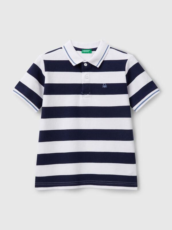 Striped short sleeve polo shirt Junior Boy