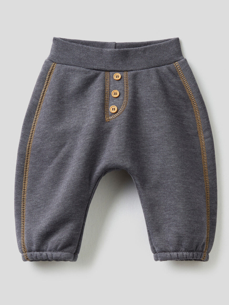 Warm trousers in marl fabric
