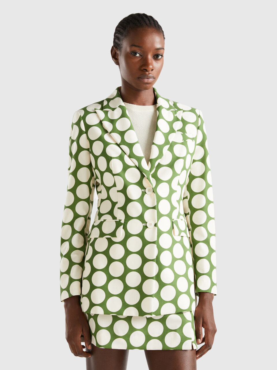 Zara polka dot outlet blazer