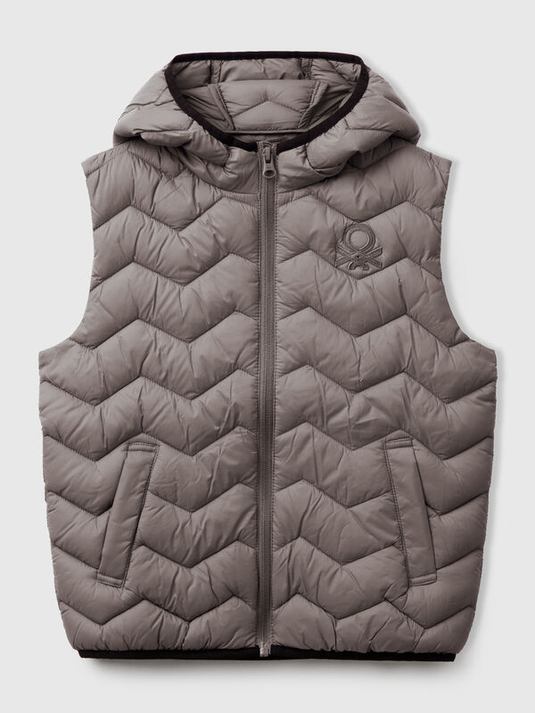 Padded vest with hood Junior Boy