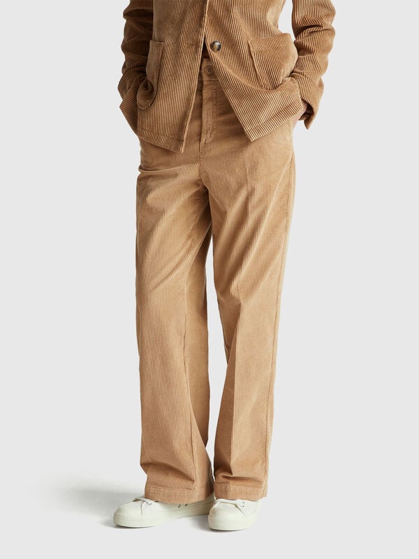 Wide velvet pants Women