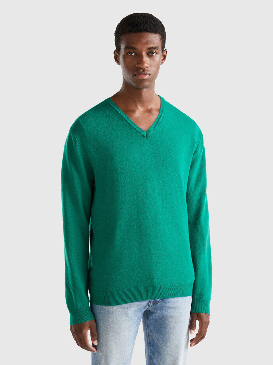 Mens merino shop v neck sweater