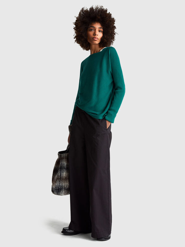 Boat neck sweater Women