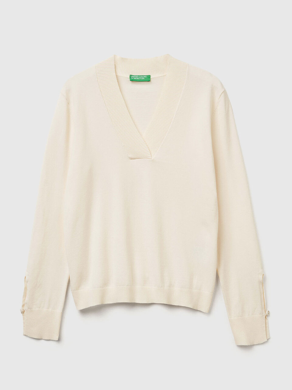 V NECK SWEATER L/S Women image number 1