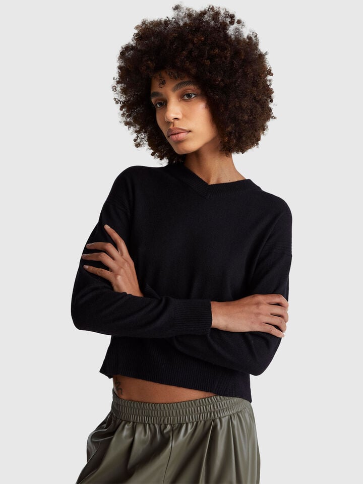 V NECK SWEATER L/S Women