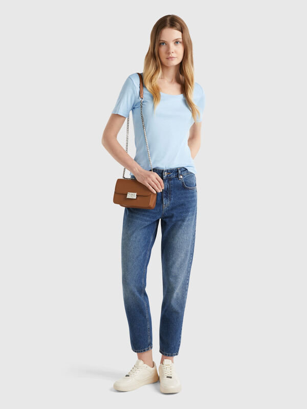 Cropped high-waisted jeans Women
